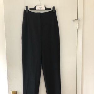 The row black straight leg slack